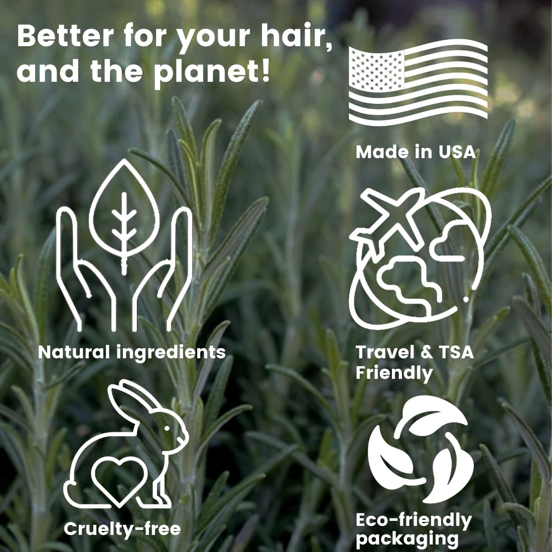 Pure Rosemary Shampoo Bar by Pure Athlete — Volumizing, Strengthening, USA-Made