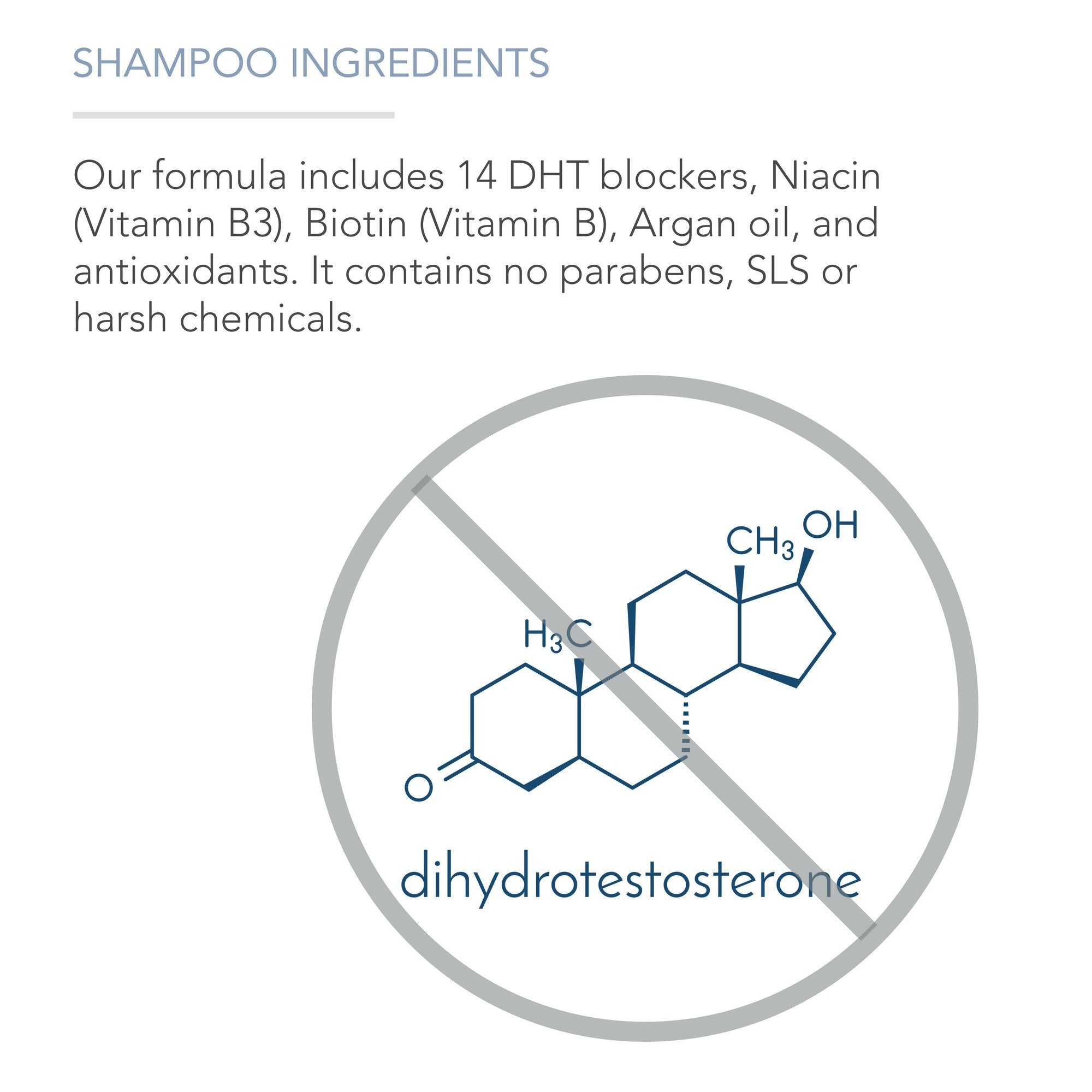 Pure Body Naturals Hair Loss Shampoo | DHT Blocker for Thinning Hair – 16 oz