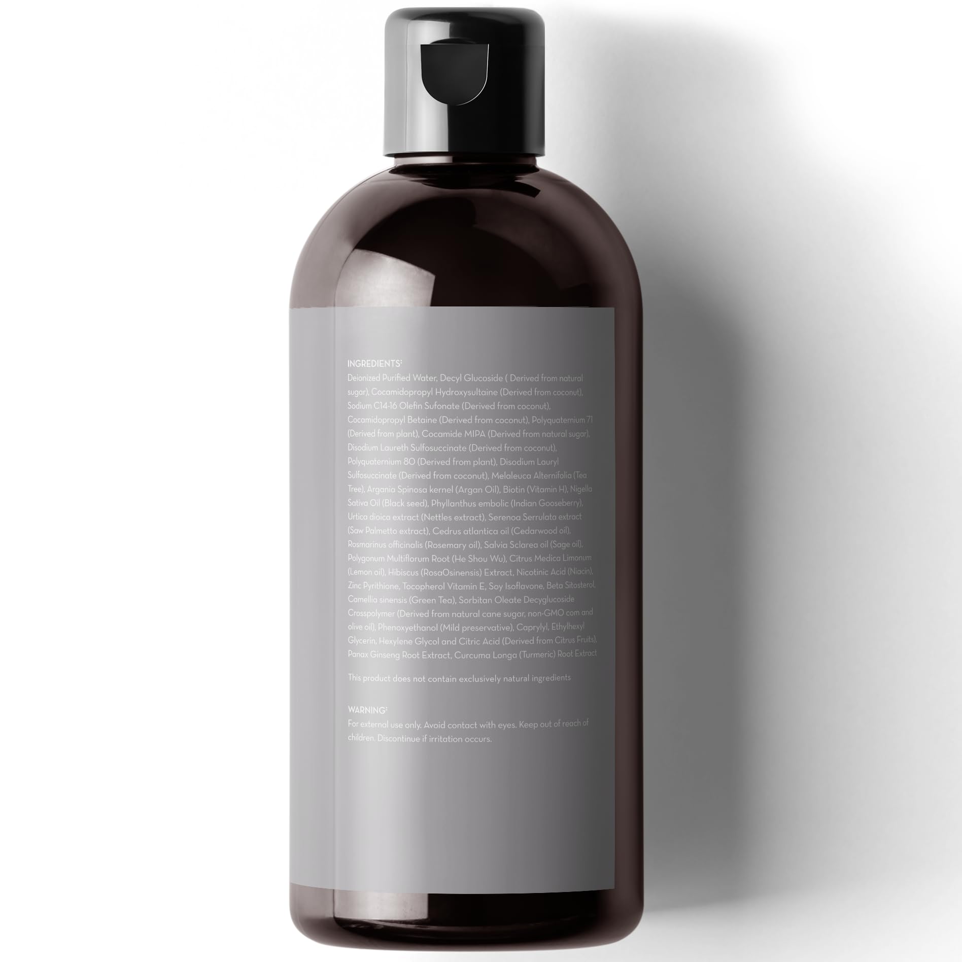 Pure Body Naturals Hair Loss Shampoo | DHT Blocker for Thinning Hair – 16 oz