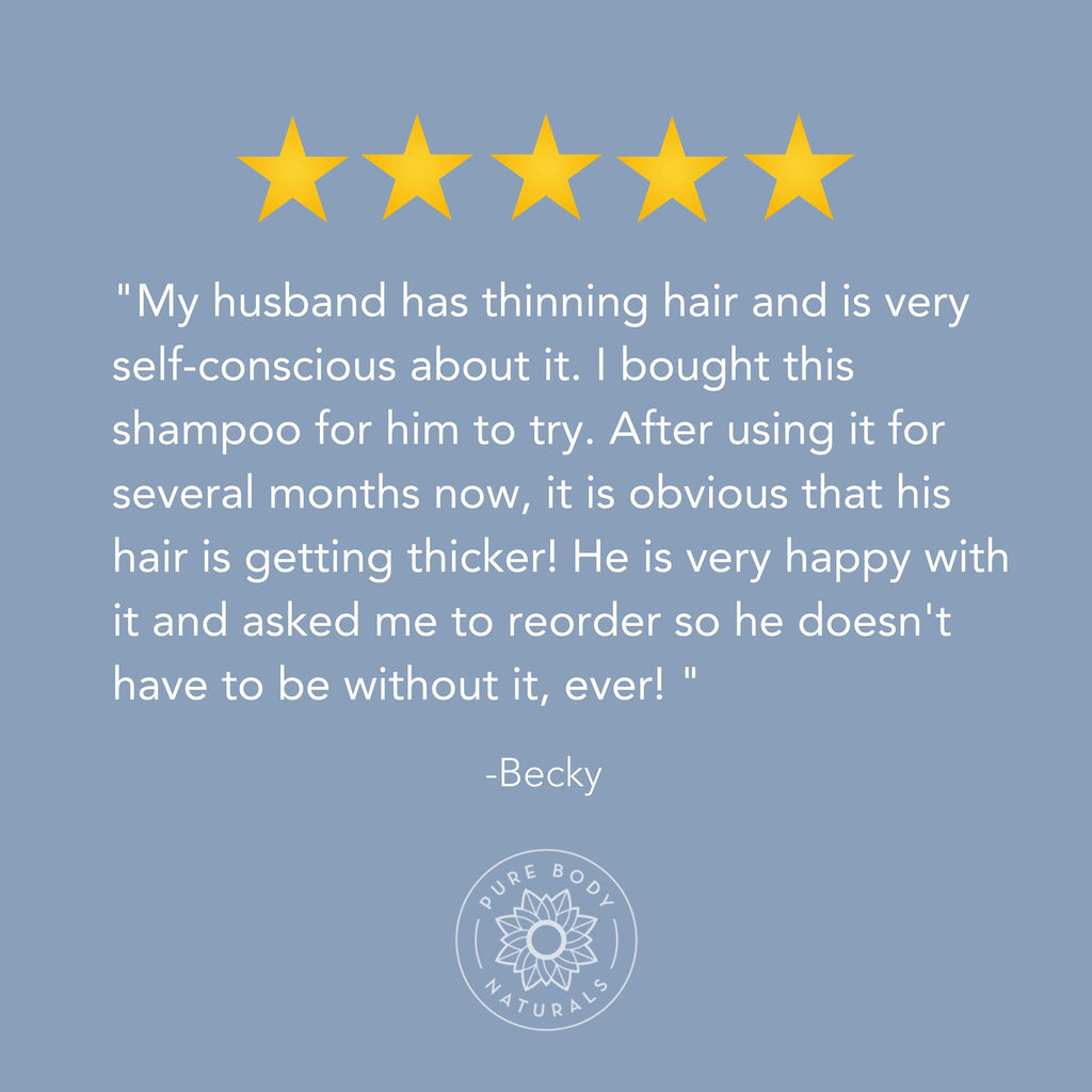 Pure Body Naturals Hair Loss Shampoo | DHT Blocker for Thinning Hair – 16 oz