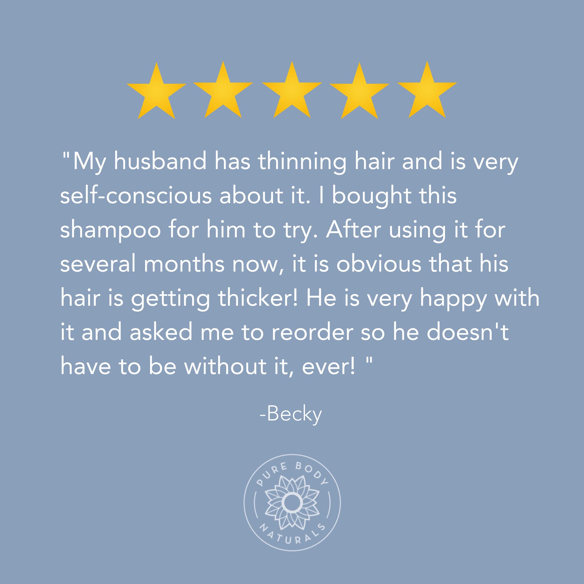 Pure Body Naturals Hair Loss Shampoo | DHT Blocker for Thinning Hair – 16 oz
