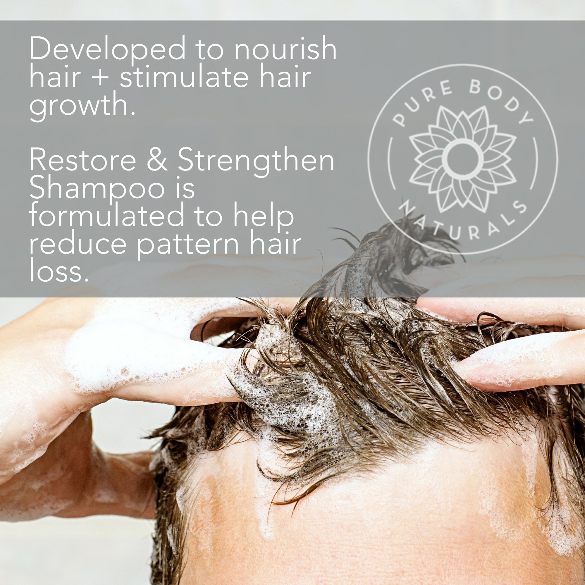 Pure Body Naturals Hair Loss Shampoo | DHT Blocker for Thinning Hair – 16 oz