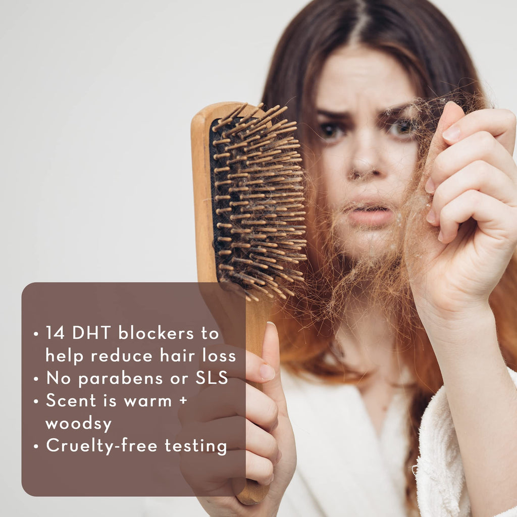 Pure Body Naturals Hair Loss Shampoo | DHT Blocker for Thinning Hair – 16 oz