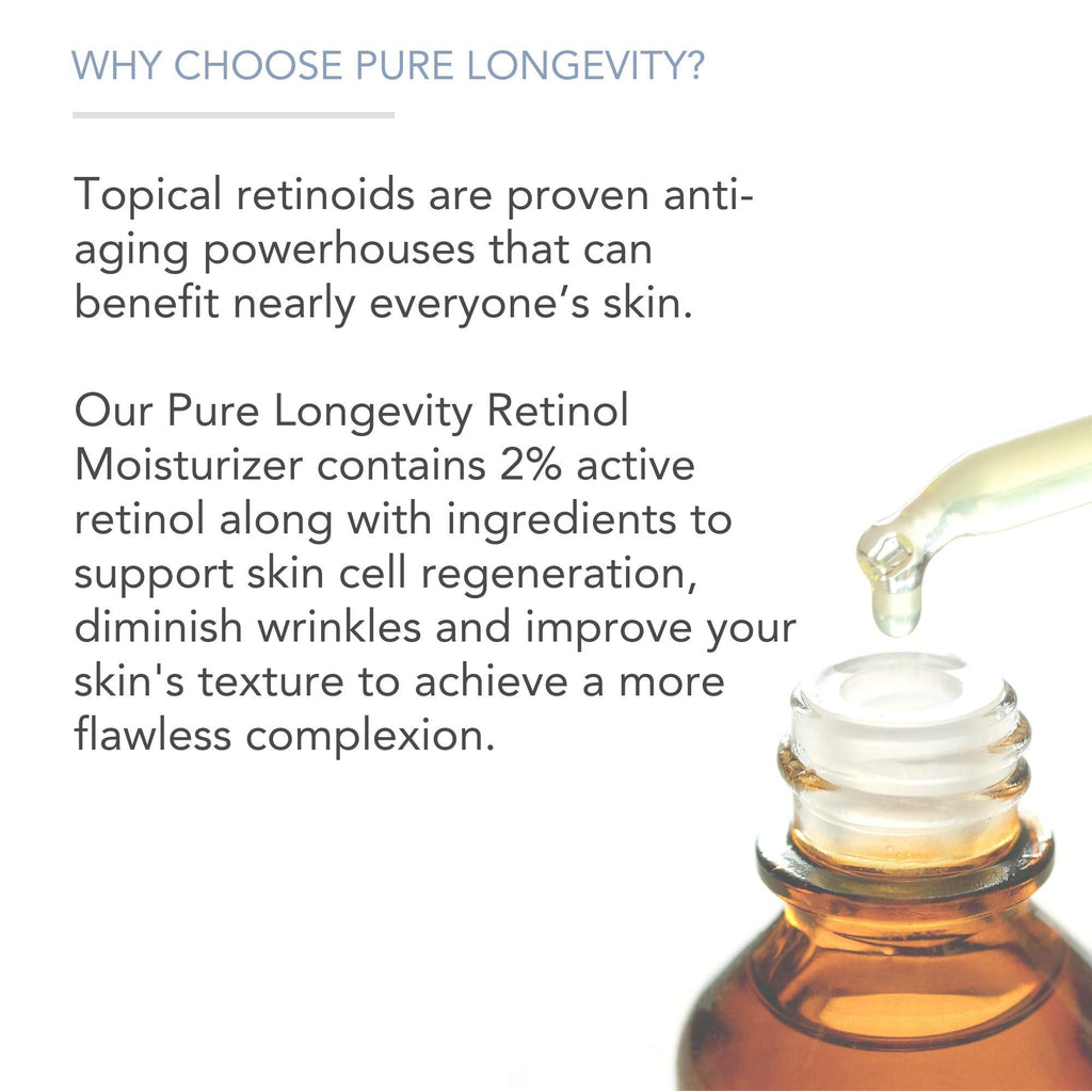 Pure Body Naturals Retinol Moisturizer 1.7 oz Duo with Hyaluronic Acid, Shea Butter & Jojoba Oil