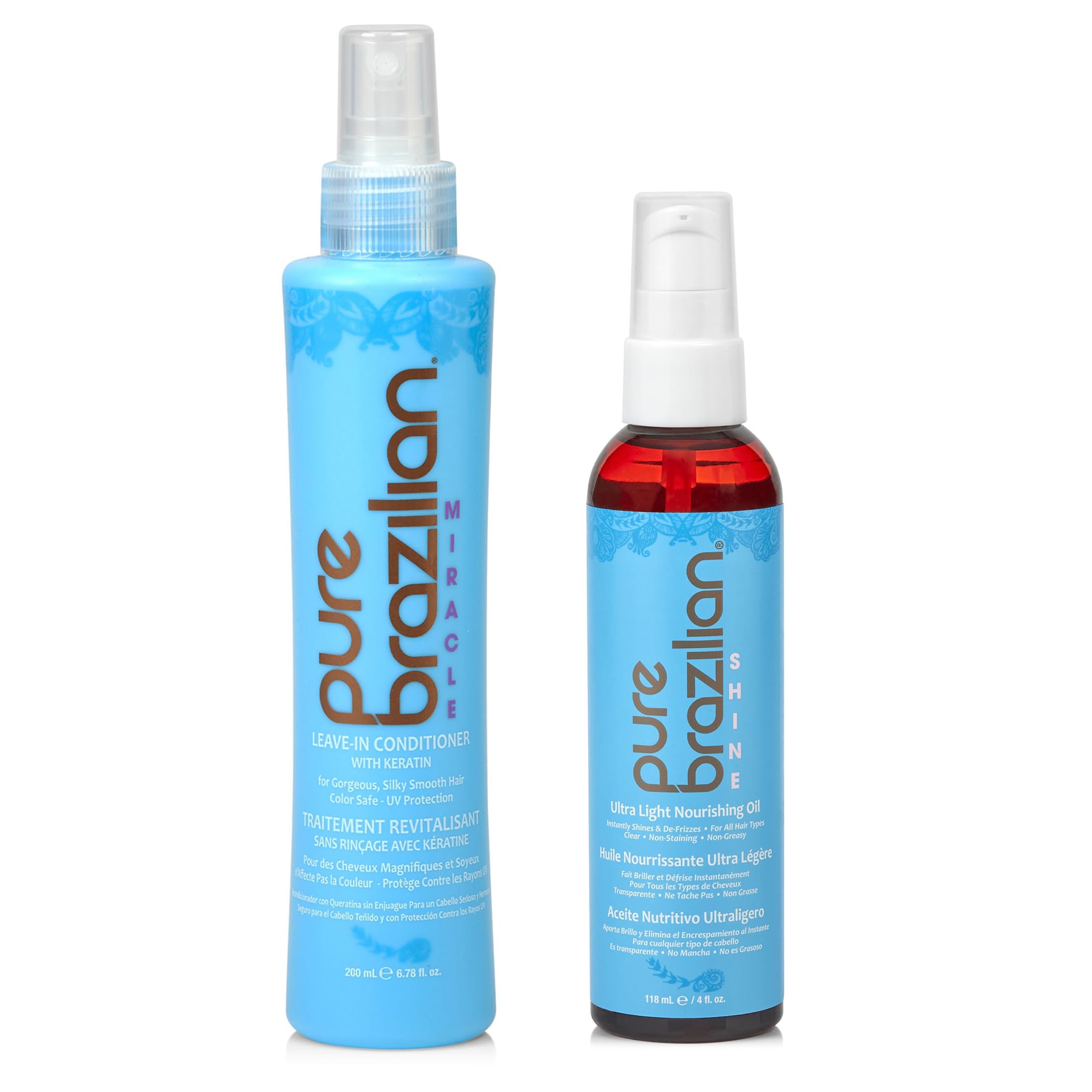 Pure Brazilian Leave-In Conditioner & Ultra-Light Nourishing Oil