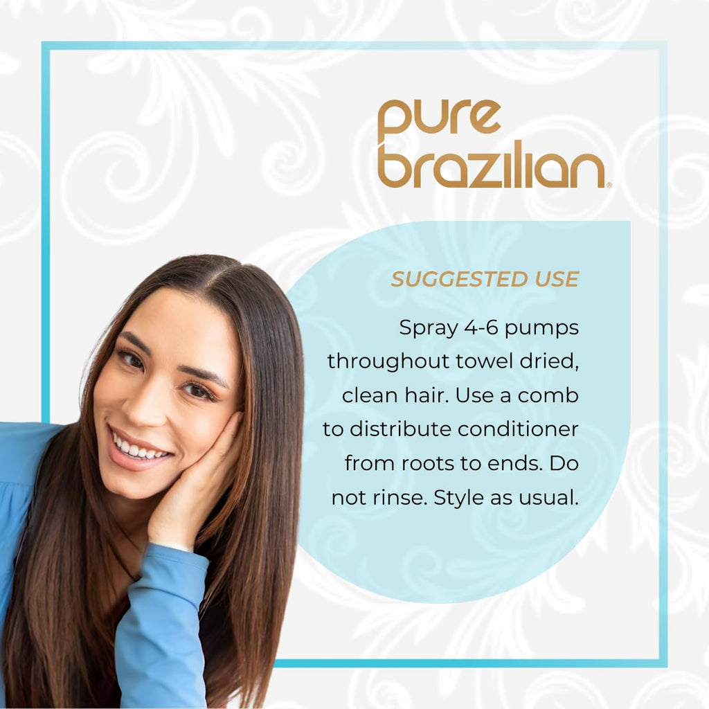 Pure Brazilian Leave-In Conditioner with Keratin - Fortify & Shine (200 ml)