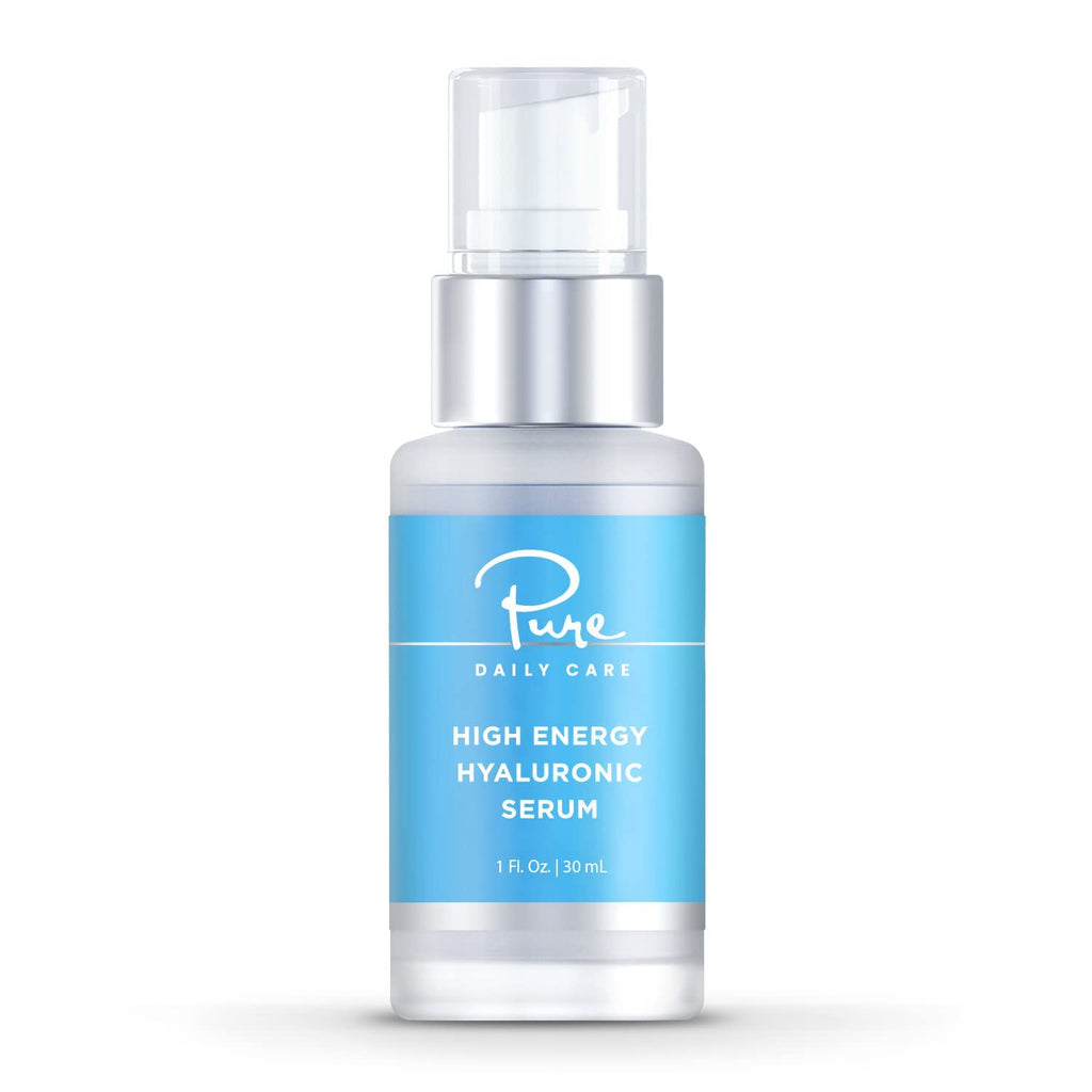 Pure Daily Care High Energy Hyaluronic Serum (1oz) – Hydrating Clinical-Grade Hyaluronic Acid Serum