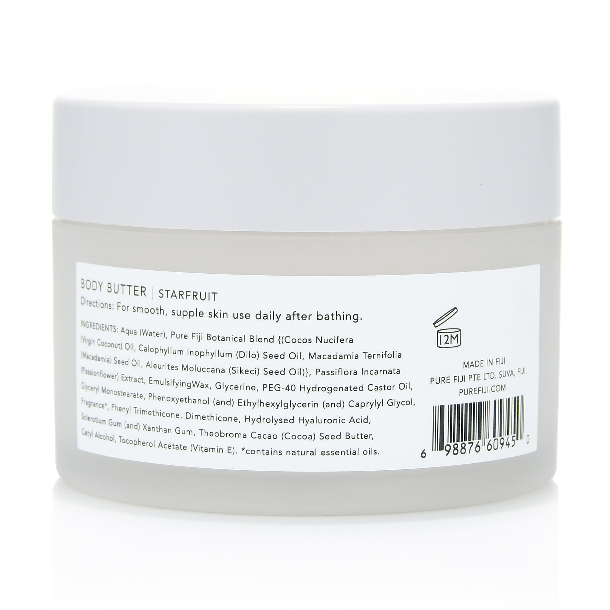PURE FIJI Nourishing Body Butter Starfruit – Deep Hydration and Silky Skin (6.7oz / 200ml)