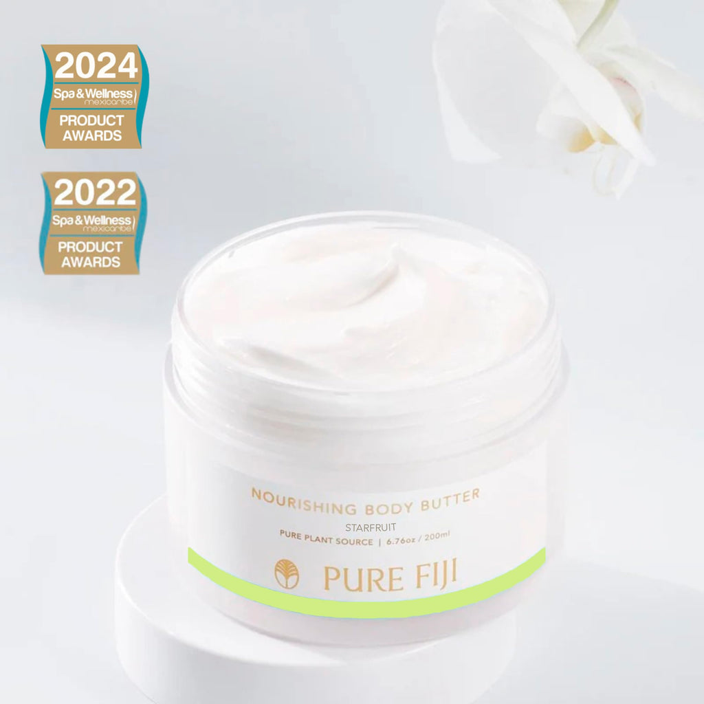 PURE FIJI Nourishing Body Butter Starfruit – Deep Hydration and Silky Skin (6.7oz / 200ml)