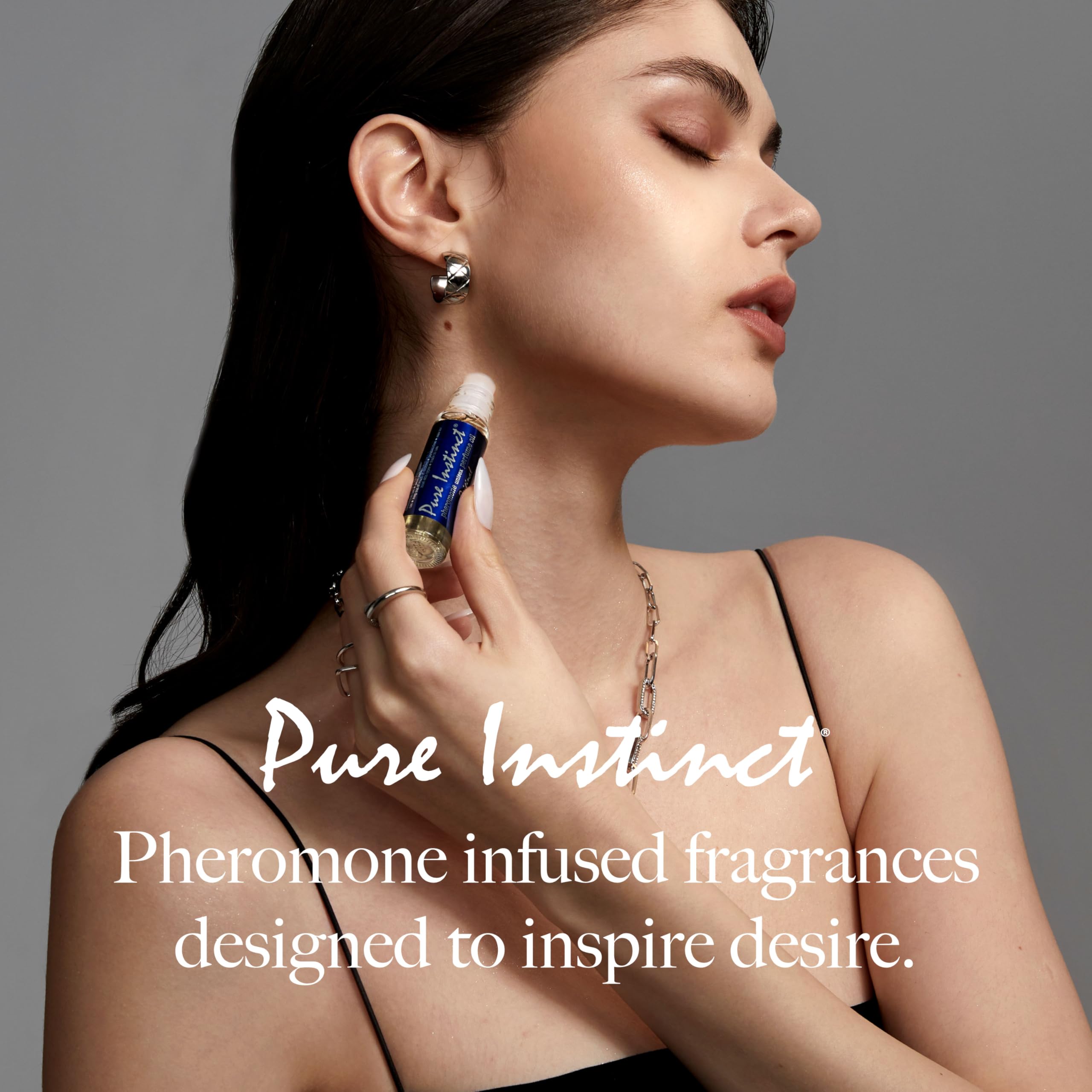 Pure Instinct Roll-On (2-Pack) - Original Pheromone-Infused Essential Oil Perfume Cologne - Unisex TSA Ready