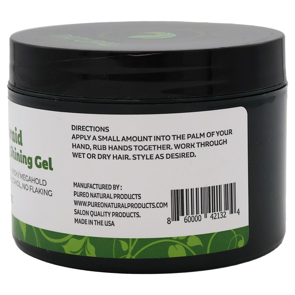 Pure O Neatbraid Conditioning Shining Gel – Mega Hold, 8 oz