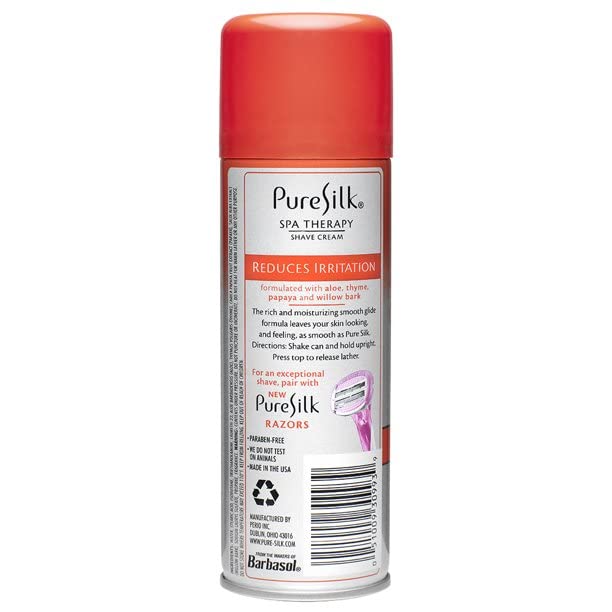 Pure Silk Sensitive Skin Therapy Shave Cream | Soothing Aloe, Thyme & Willow Bark