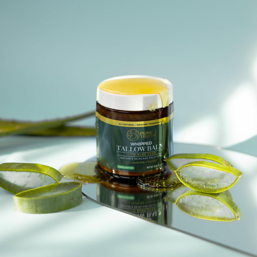 Pure Truth Beef Tallow Skin Care – Unscented Whipped Tallow & Honey Balm