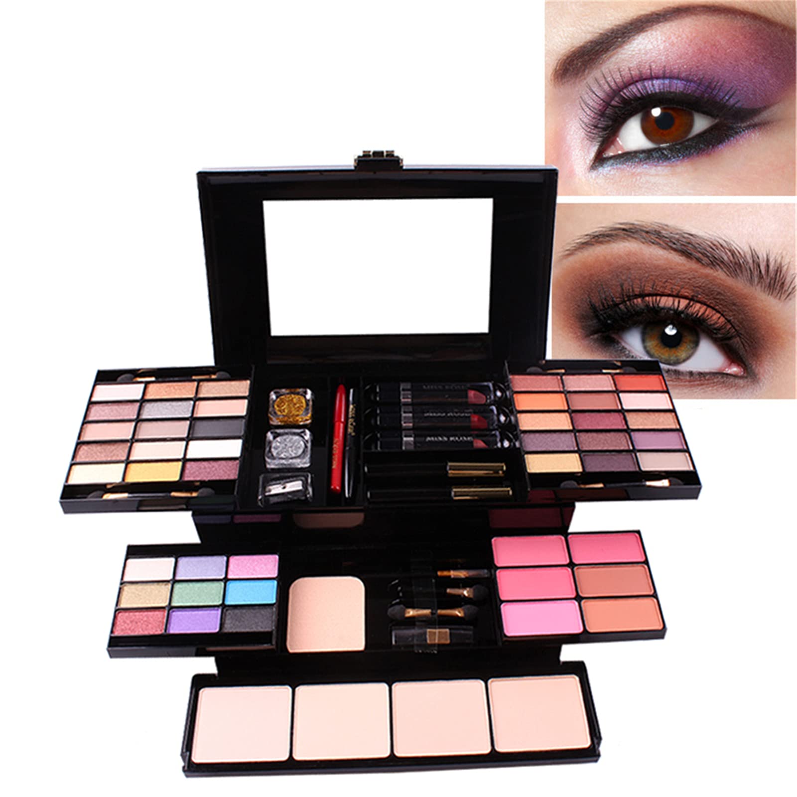 Pure Vie 54-Color All-in-One Holiday Gift Makeup Set | Complete Starter Kit
