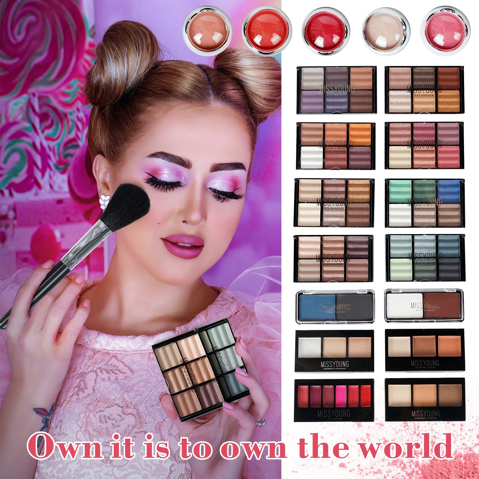 Pure Vie All-in-One Holiday Gift Makeup Set – Complete Makeup Kit for Women