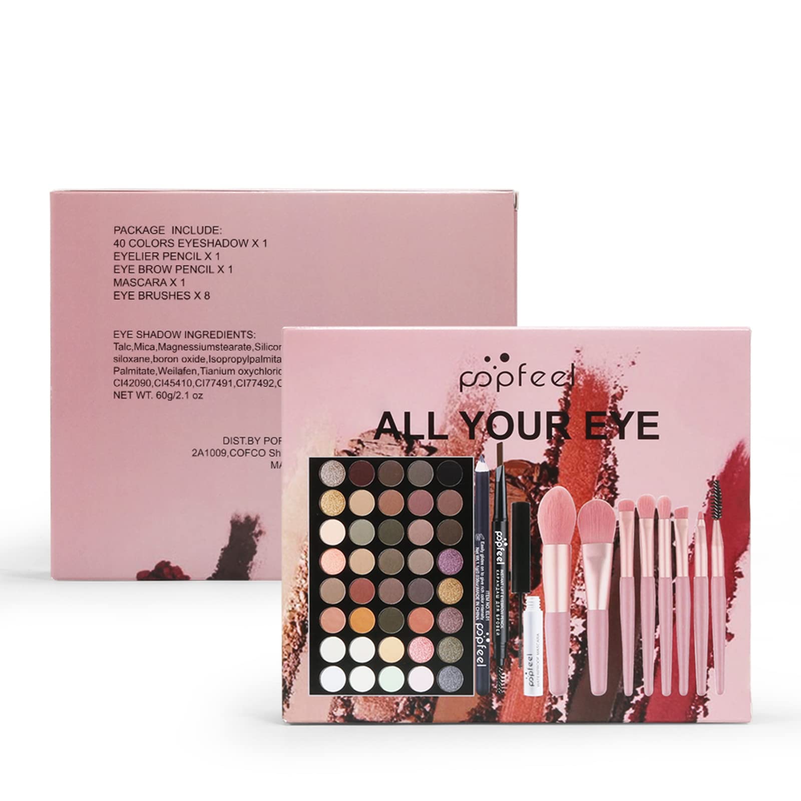 Pure Vie All-in-One Holiday Gift Makeup Set — Complete Cosmetic Kit for Women