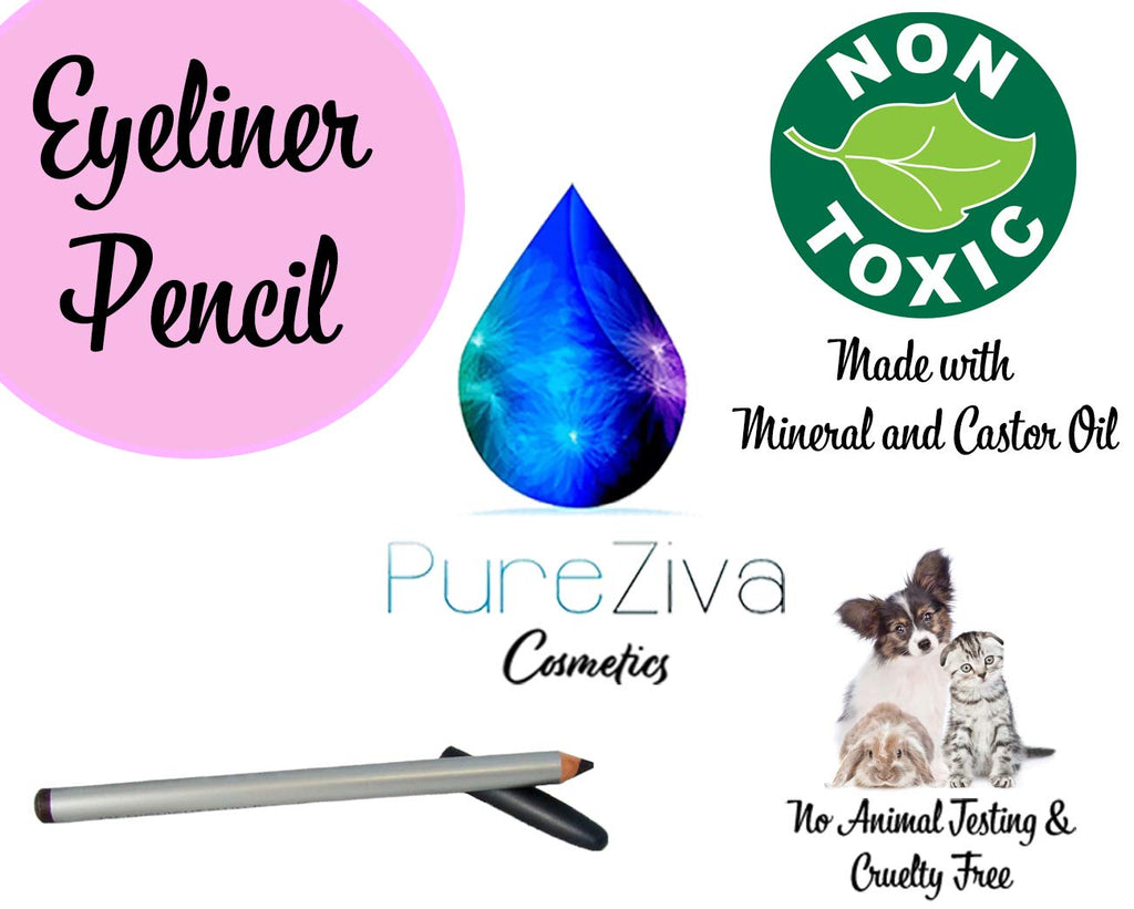 Pure Ziva Bright White Eyeliner Pencil – HD Pro, Long-Lasting, Cruelty-Free