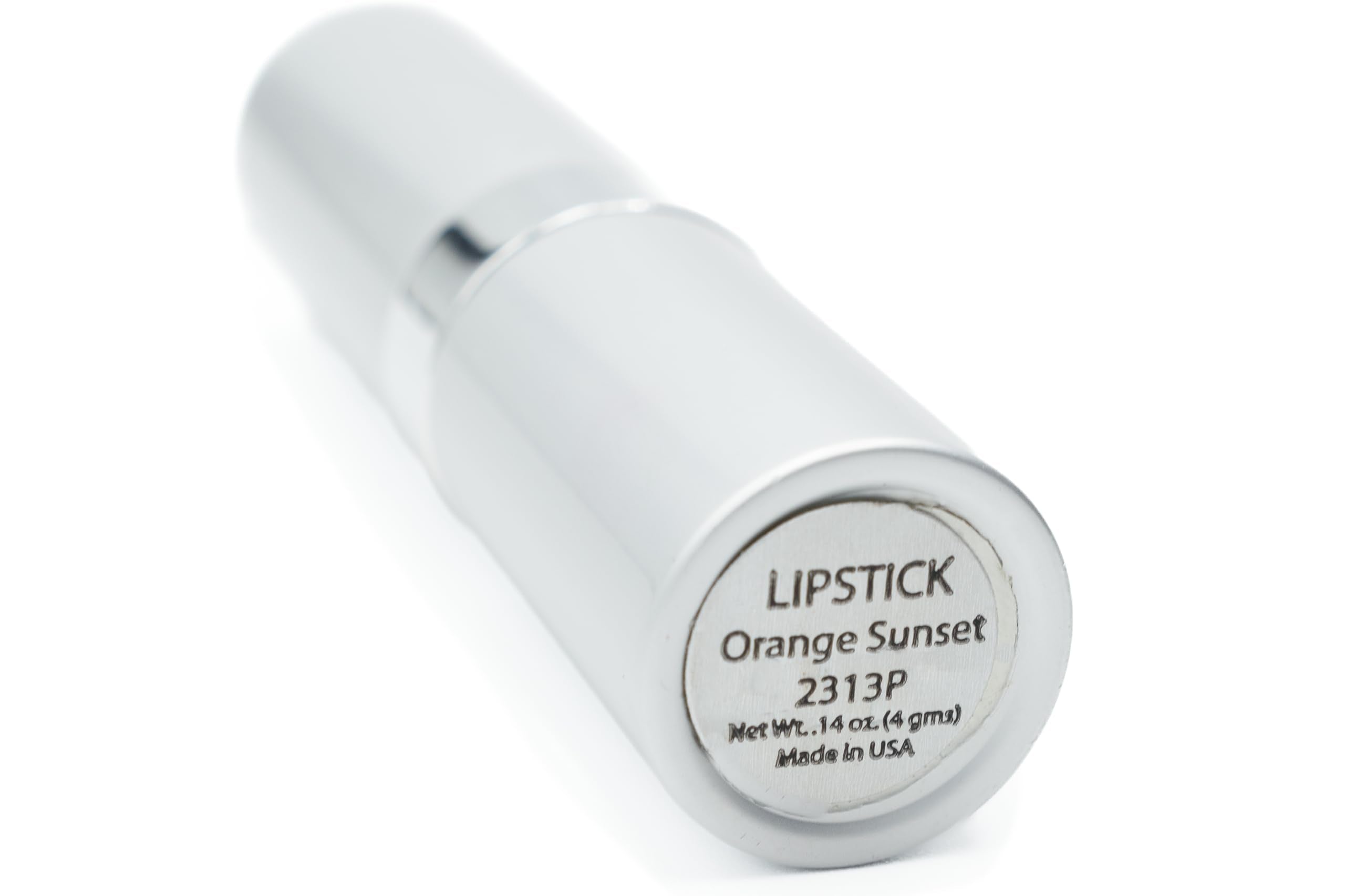 Pure Ziva Orange Sunset Lipstick – Shimmering Red-Orange Metallic Frost, Moisturizing & Cruelty-Free