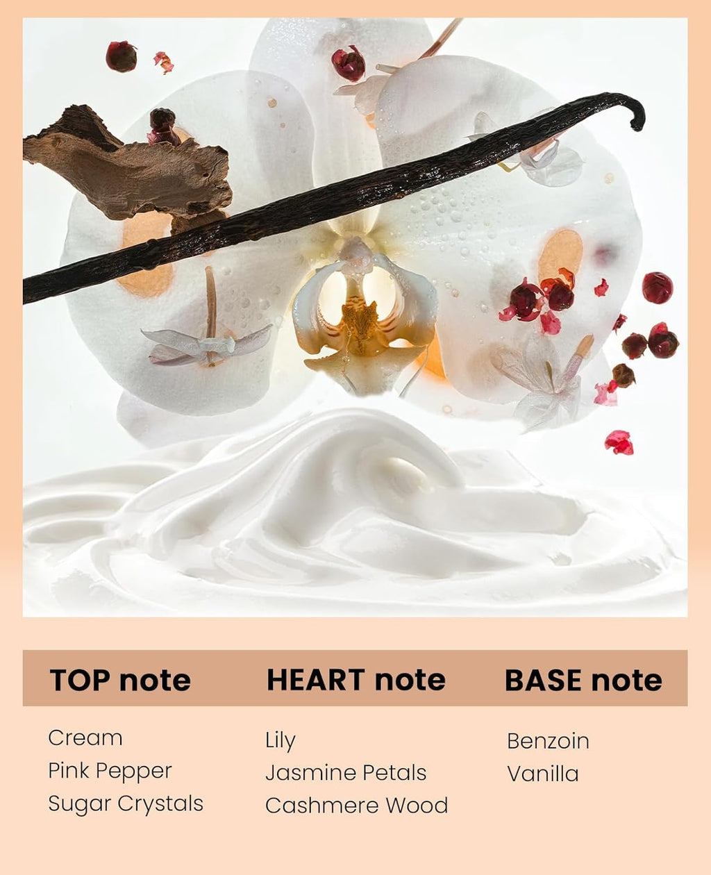 PUREAMOR Vanilla Cream Scent Perfume Oil – Travel Size 20 ml, Made in USA