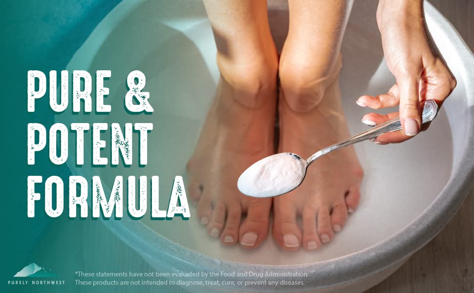 Purely Northwest Tea Tree Epsom Salt Foot & Body Soak – Toenail Repair & Odor Control | USA 2 lb