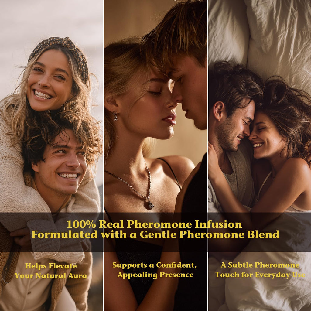 PUREU Pheromones Perfume for Women – Santal Luxe Roll-On, 0.34 fl oz / 10 ml, Made in USA