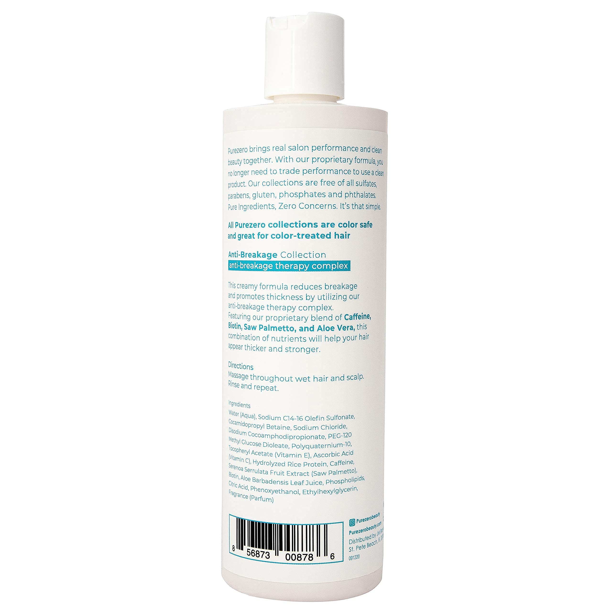 Purezero Anti-Breakage & Thickening Shampoo & Conditioner Set – For Hair Loss & Thinning (24 oz, Vegan, Cruelty-Free, Color Safe)