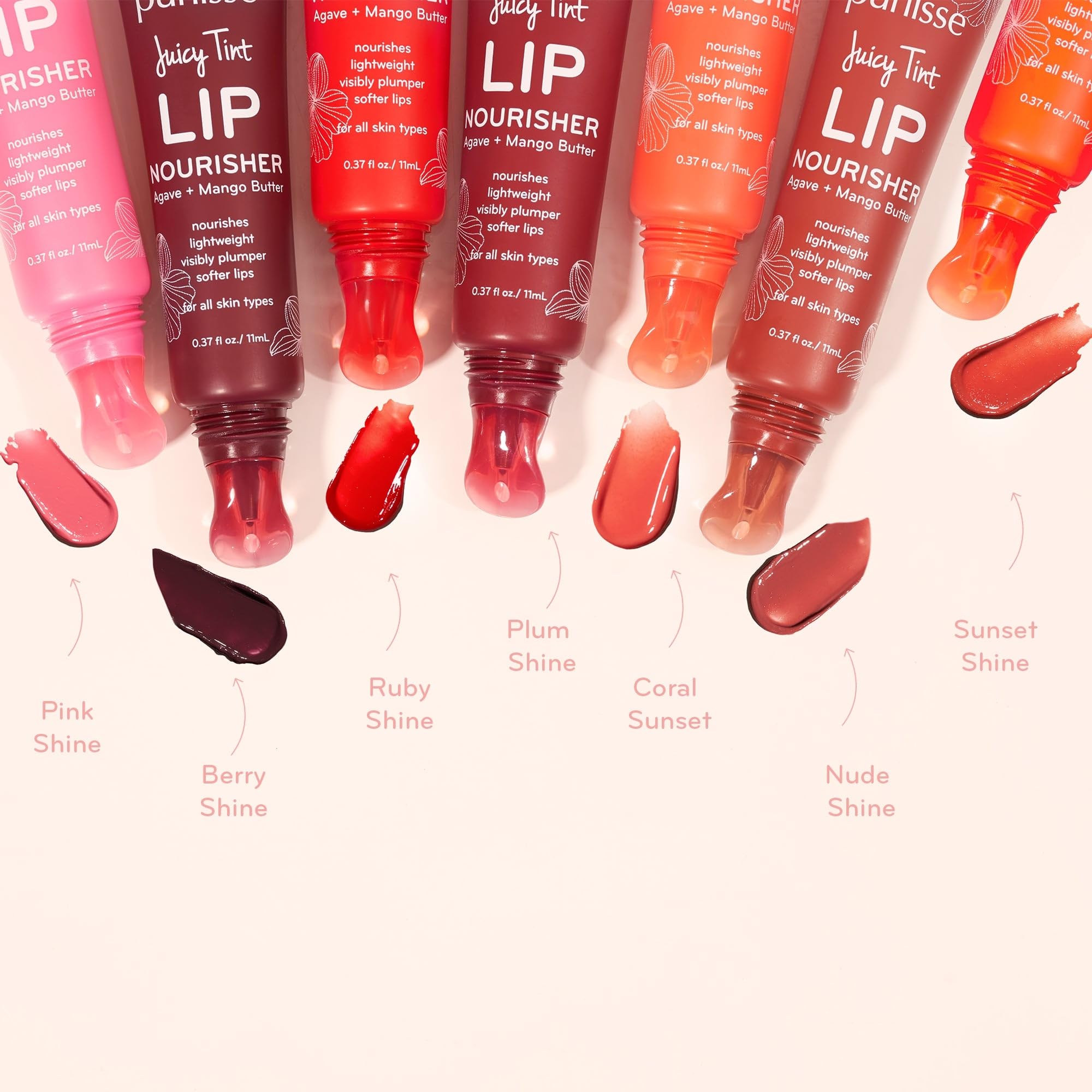 purlisse Juicy Tint Moisturizing Lip Balm – Berry Shine, Hydrating Tint (0.38 oz)