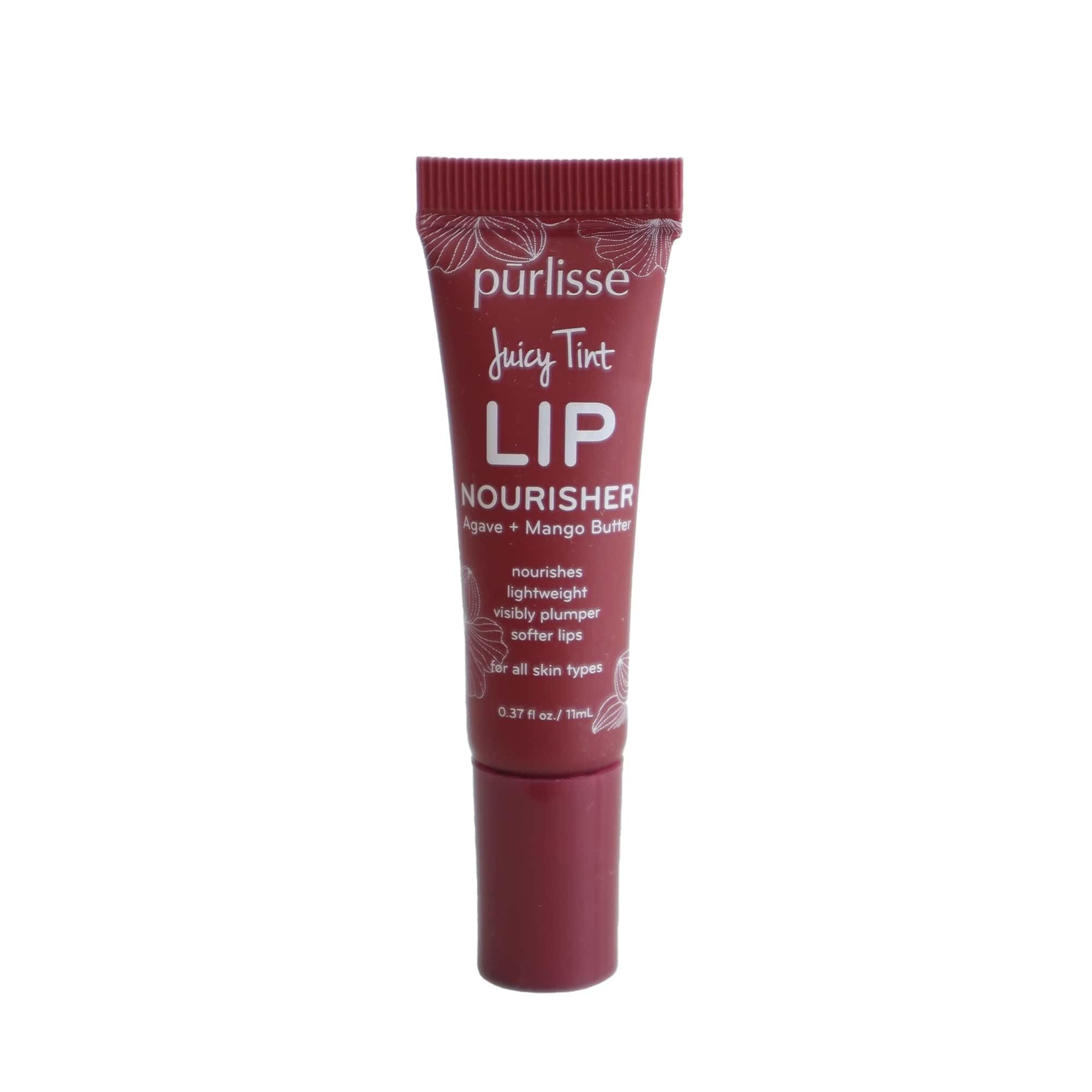 purlisse Juicy Tint Moisturizing Lip Balm – Berry Shine, Hydrating Tint (0.38 oz)