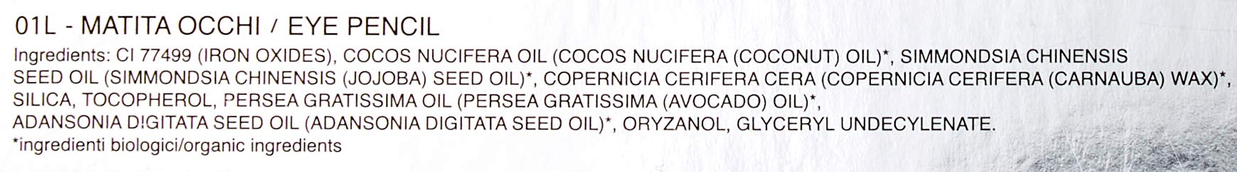 PuroBIO Certified Organic Long Lasting Extra Black Eyeliner – Vegan, Cruelty-Free, Nickel Tested