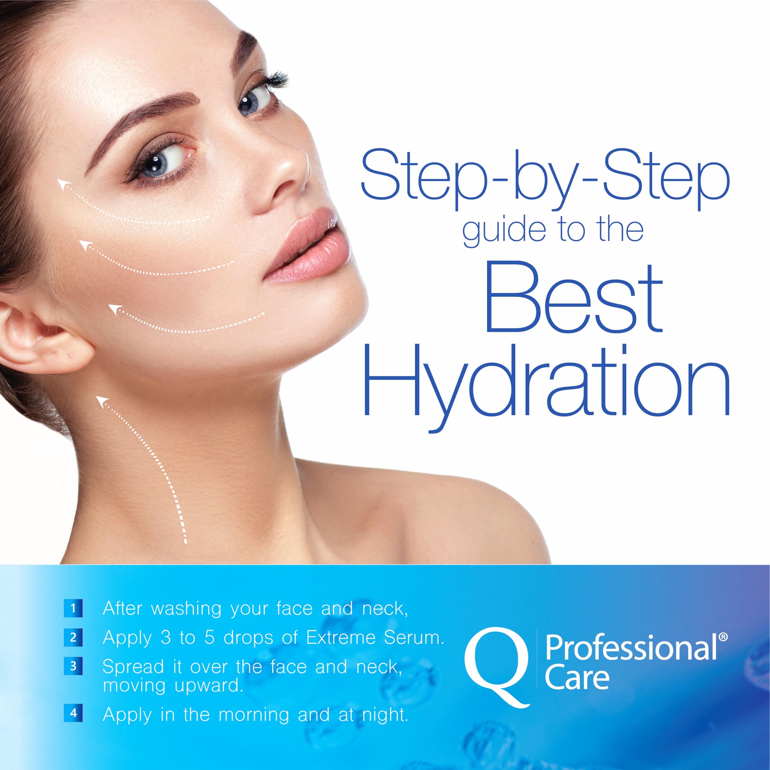 Q|Professional Care Serum for Face – Hyaluronic Acid, Vitamin C & Peptides | Alcohol-Free, Fragrance-Free