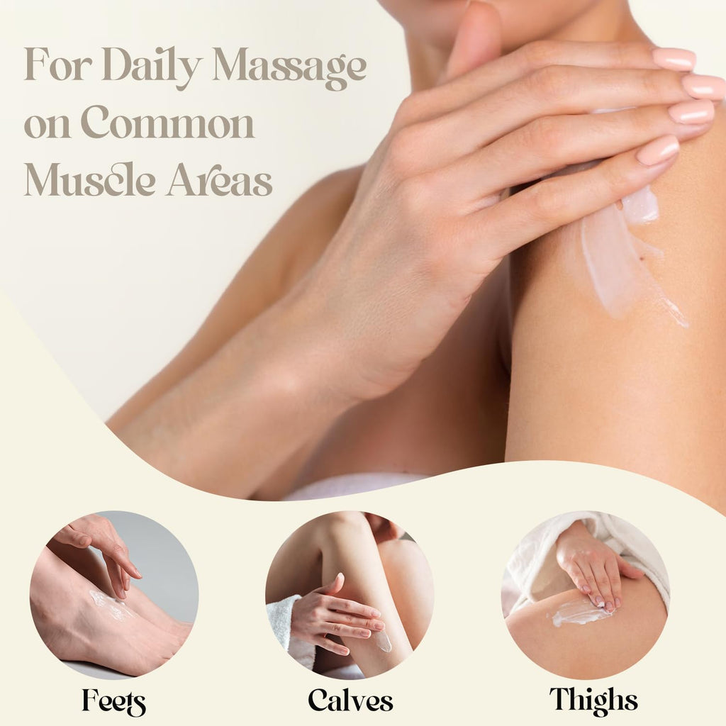 QAH Magnesium Cream for Muscle & Nerve Relief – Lavender & Aloe Vera, Fast Absorbing
