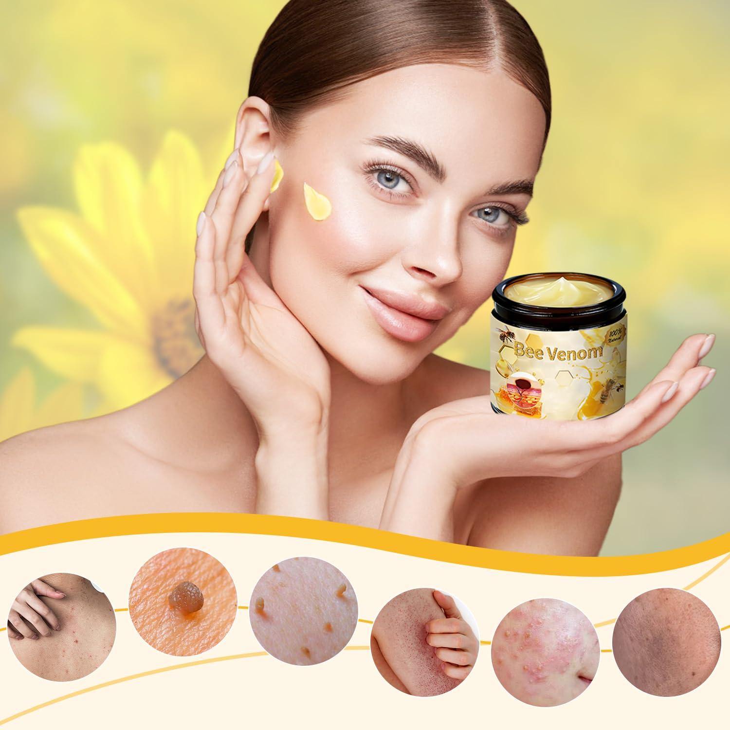 QiFind Bee Venom Skin Treatment Cream – 2025 Professional Repair Cream for All Body Parts (2 pcs)