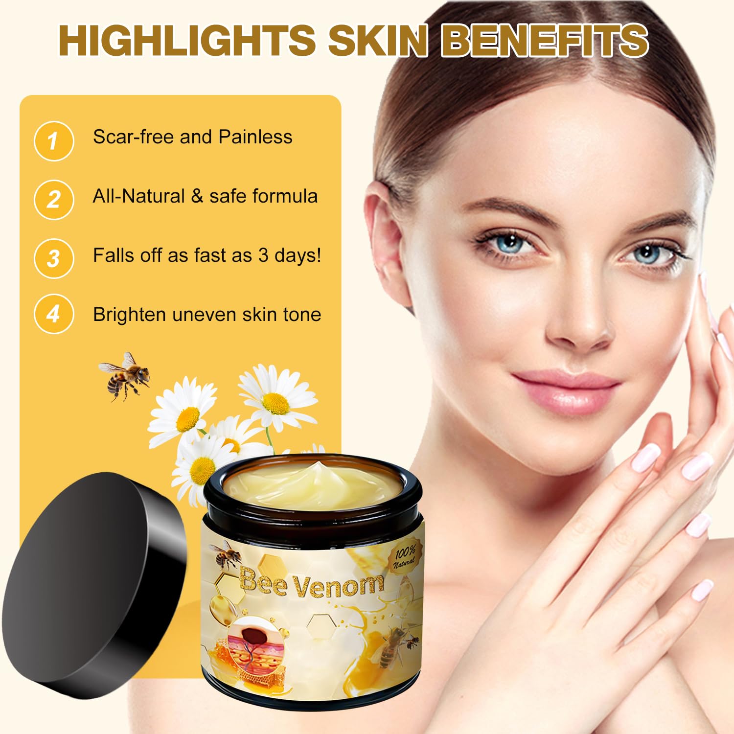 QiFind Bee Venom Skin Treatment Cream – 2025 Professional Repair Cream for All Body Parts (2 pcs)