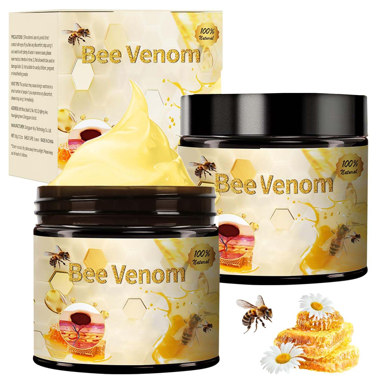 QiFind Bee Venom Skin Treatment Cream – 2025 Professional Repair Cream for All Body Parts (2 pcs)