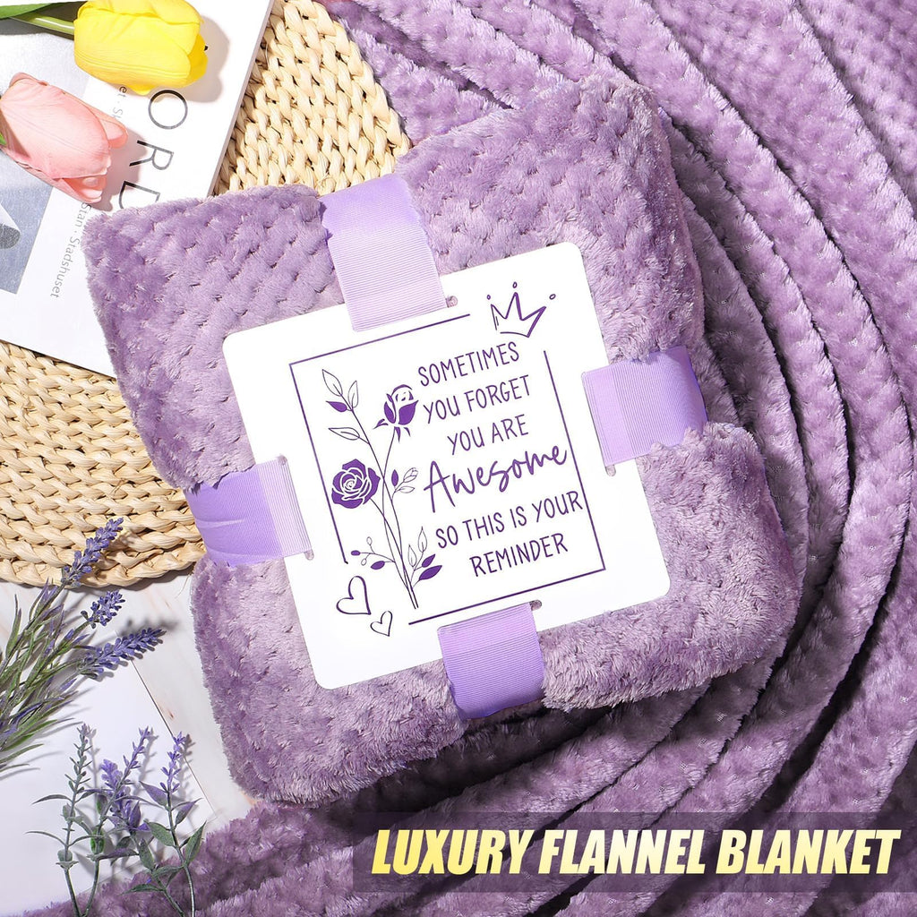 Qinline Birthday Gifts for Women: Lavender Spa Gift Basket + 40oz Tumbler