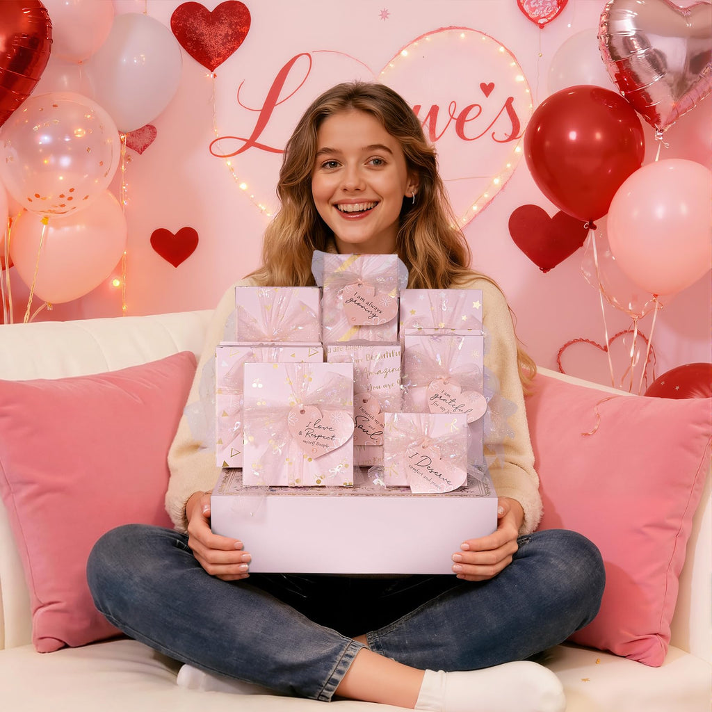 Qinline Teen Girl Gifts: 10 Affirmations & Empowering Makeup Gift Set