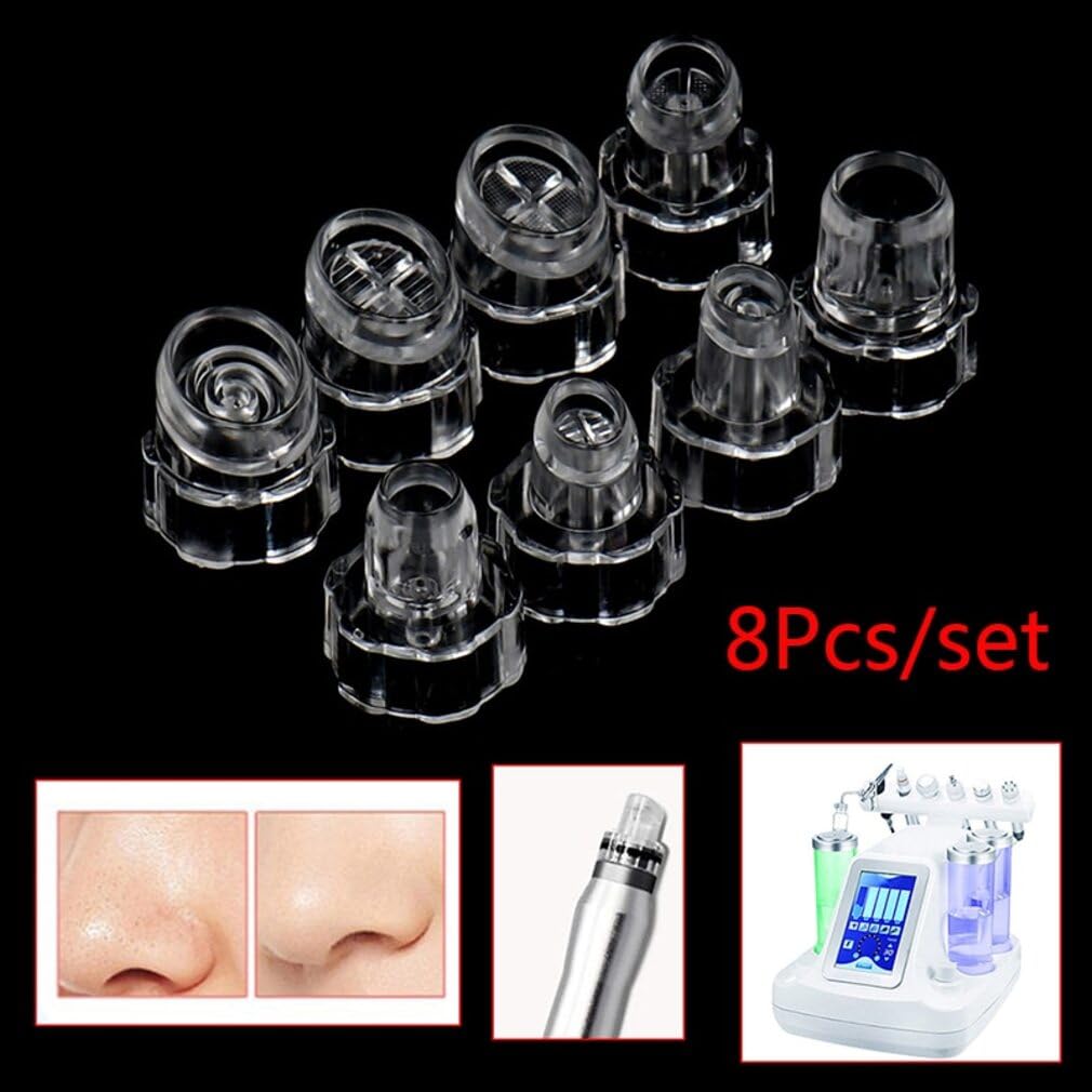QiQiBaby Hydro Dermabrasion Attachment — Deep Cleansing Spa Face Tools (8 Tips)