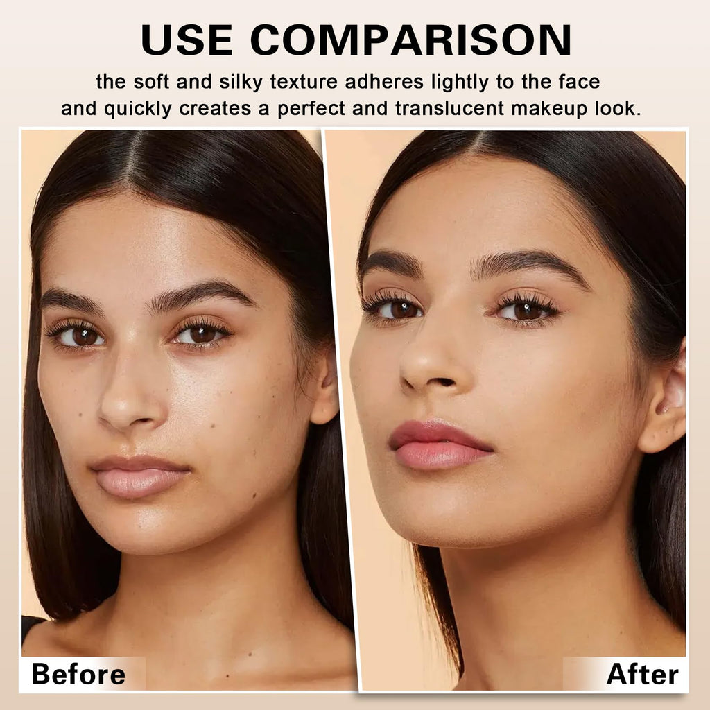 QIUFSSE Airbrush Foundation with Primer – Silk Flawless Makeup, Buildable Coverage, Hydrating Anti-Aging (02 Beige)