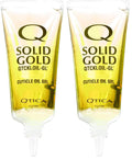 QTICA Solid Gold Cuticle Oil Gel, 0.5 oz (Pack of 2) – Mess-Free Nail Care