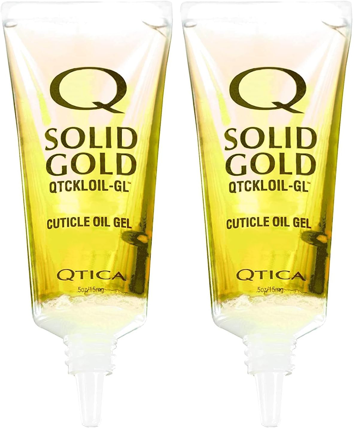 QTICA Solid Gold Cuticle Oil Gel, 0.5 oz (Pack of 2) – Mess-Free Nail Care
