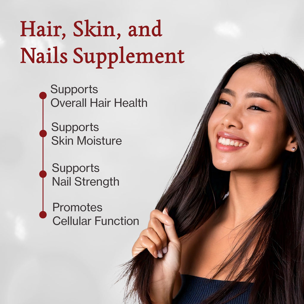Quantum Nutrition Labs Hair Skin and Nails Keratin Supplement – 60 Vegetarian Capsules