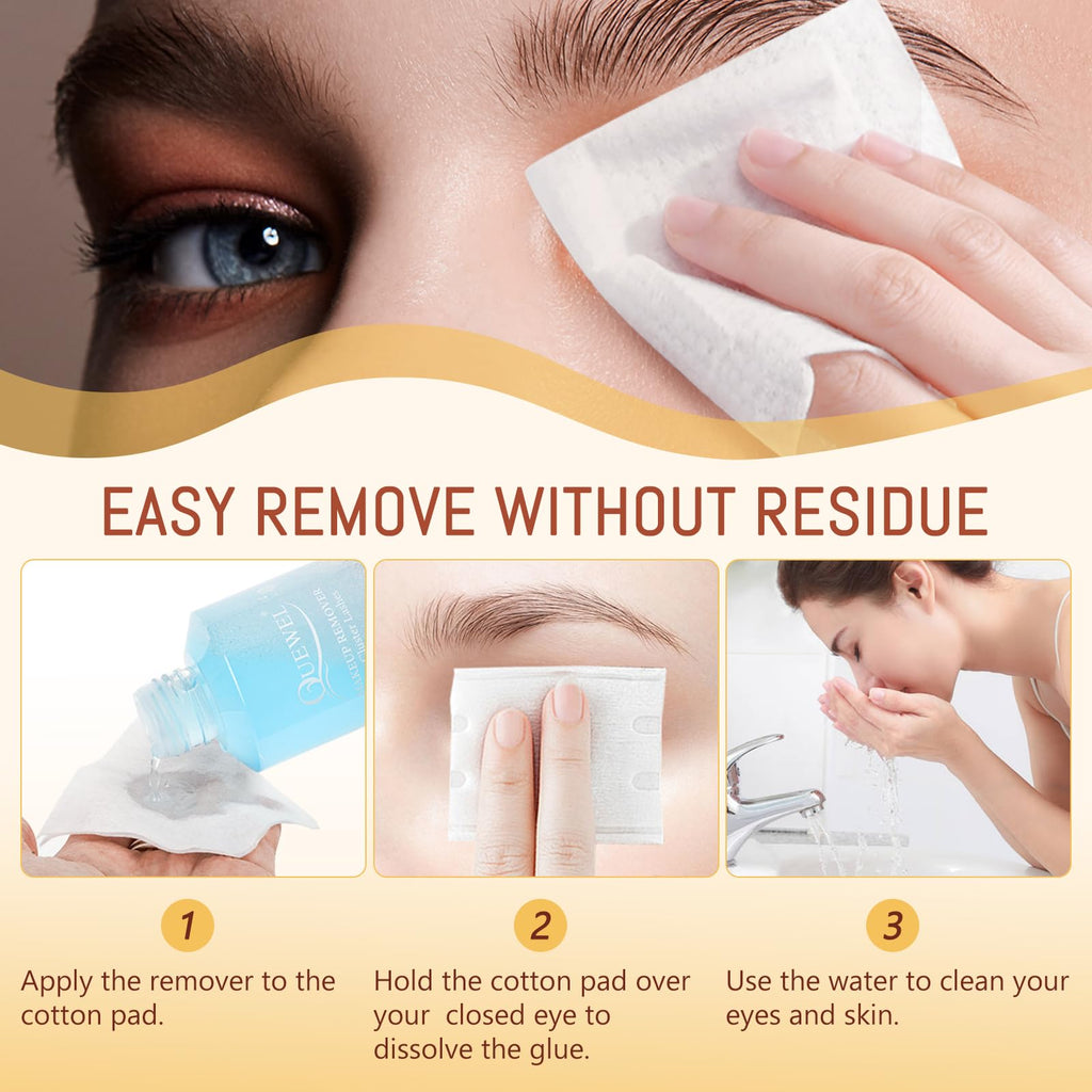 QUEWEL Lash Bond and Seal 2 in 1 Lash Cluster Glue | 10ML Waterproof Lash Bond & Seal for DIY Lash Extensions at Home