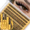QUEWEL Lash Clusters Kit – 320 Pcs 30D/40D Wispy Lash Extensions for DIY Styling