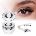 QUEWEL Magnetic Eyelashes Kit – 2 Pairs, No Glue Needed, Cat Eye Look