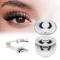 QUEWEL Magnetic Eyelashes Kit – 2 Pairs Reusable Natural Look with Applicator No Glue Needed