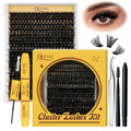 QUEWEL DIY Lash Extension Kit | 300 Pcs Cluster Lashes 10-20mm | Waterproof Lash Bond & Seal