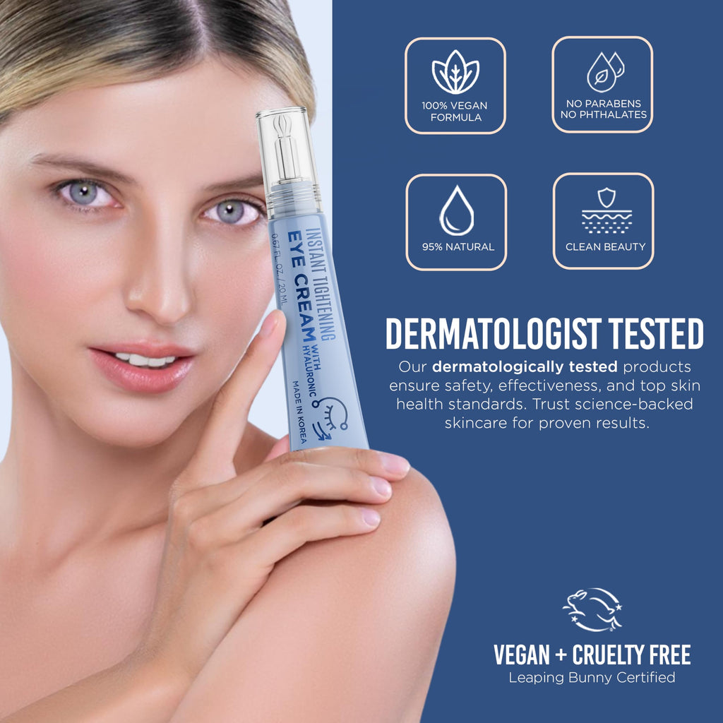 Quick Fix Hyaluronic Acid Instant Eye Tightener – Hydrating & Firming Under-Eye Cream | Vegan & Clean Korean Skincare