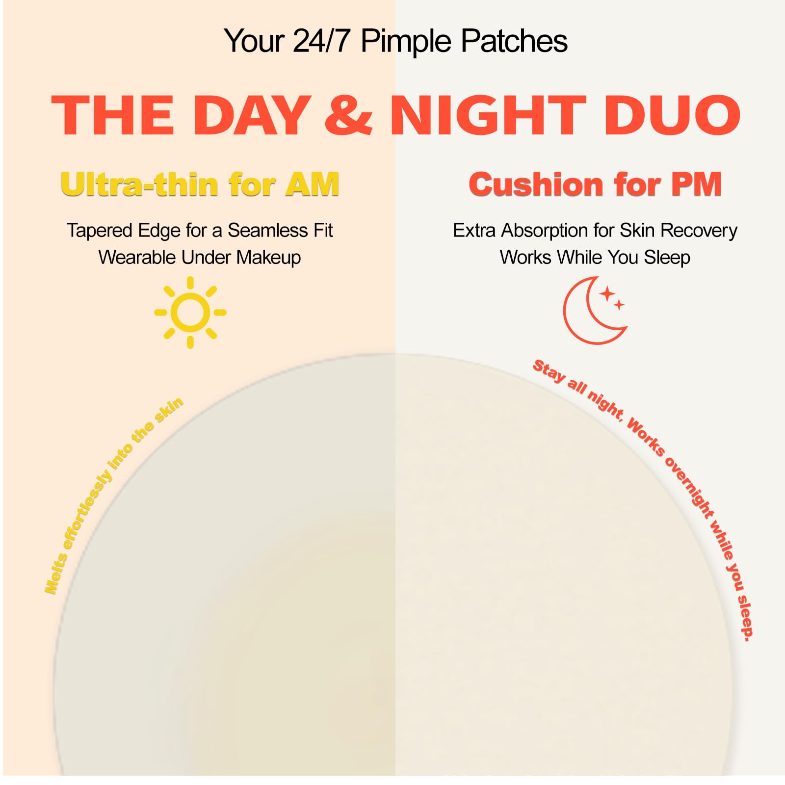 QUYVANDOR Pimple Patches Day & Night — 120 Count, Ultra-Thin Day Patch + Cushioned Night Patch
