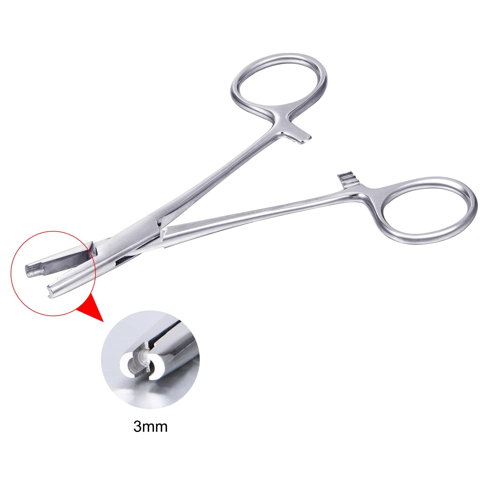 QWALIT Piercing Ball Removal Tool – Stainless Steel Dermal Anchor Forceps for Dermal Tops, Nose, Septum & Labret Jewelry