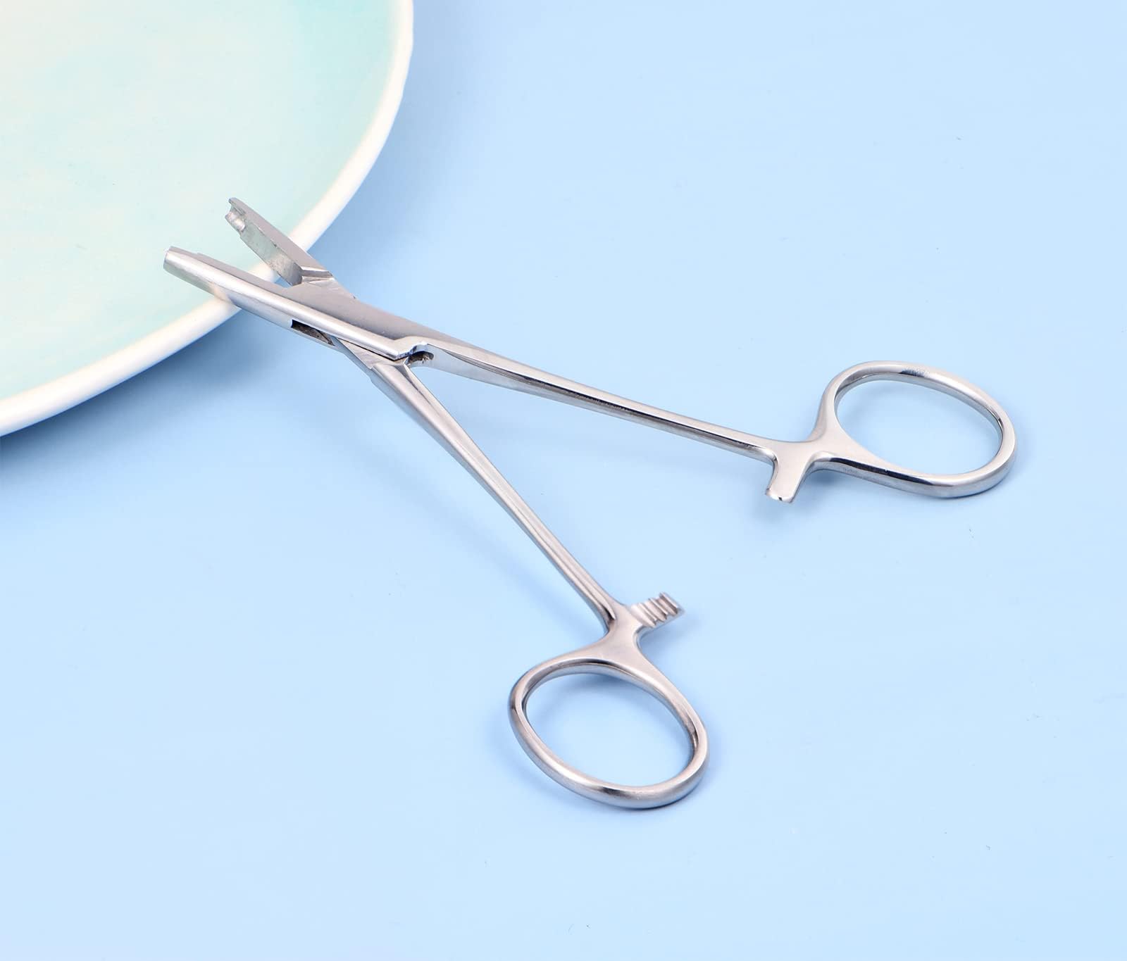 QWALIT Piercing Ball Removal Tool – Stainless Steel Dermal Anchor Forceps for Dermal Tops, Nose, Septum & Labret Jewelry